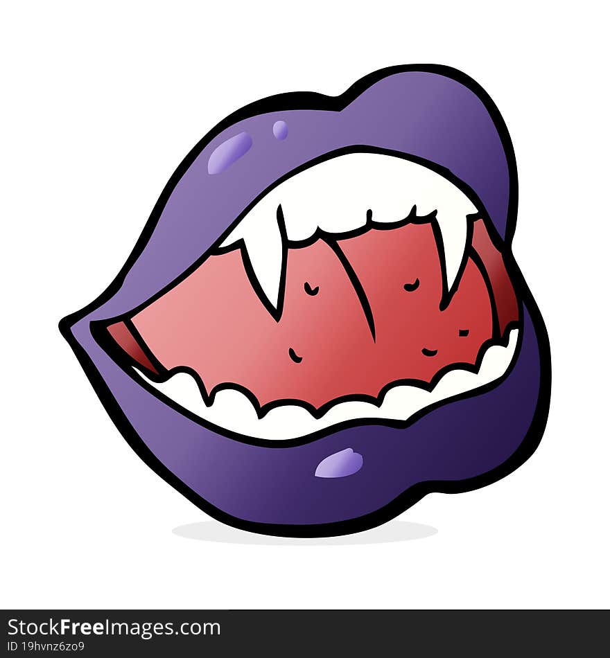 cartoon vampire lips