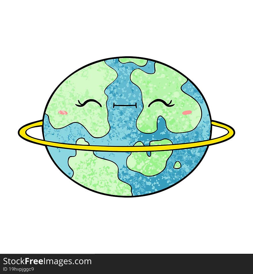 cartoon habitable alien planet. cartoon habitable alien planet