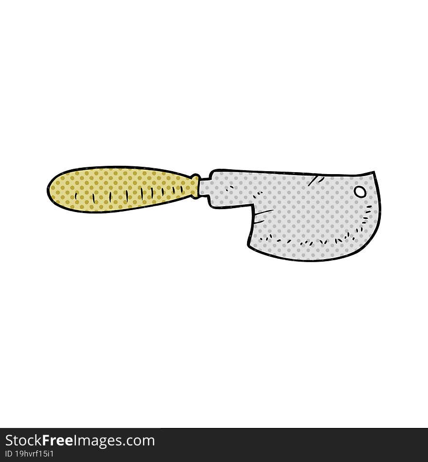 cartoon meat cleaver