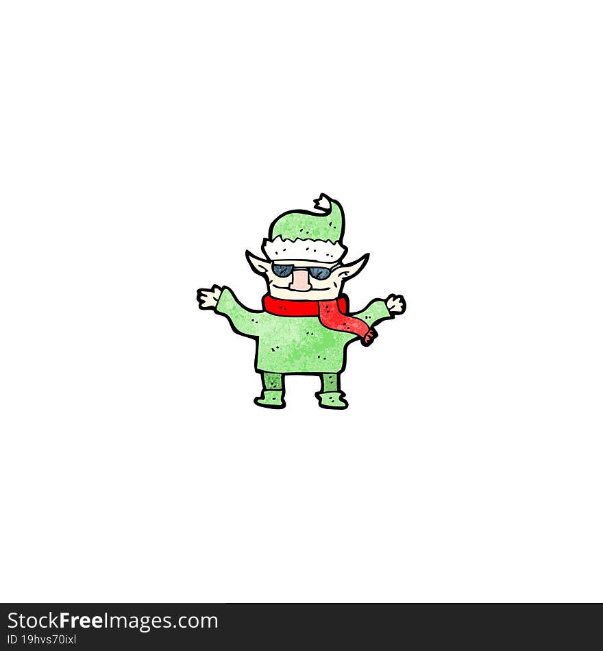 Cartoon Christmas Elf