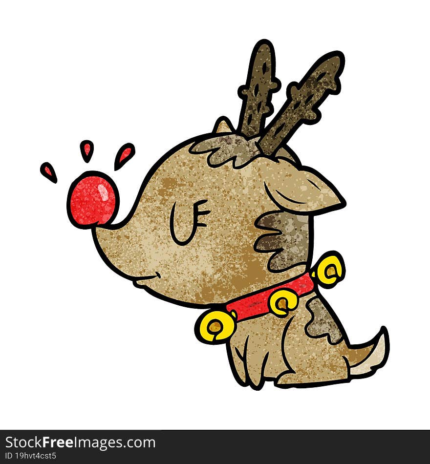 cartoon christmas reindeer. cartoon christmas reindeer