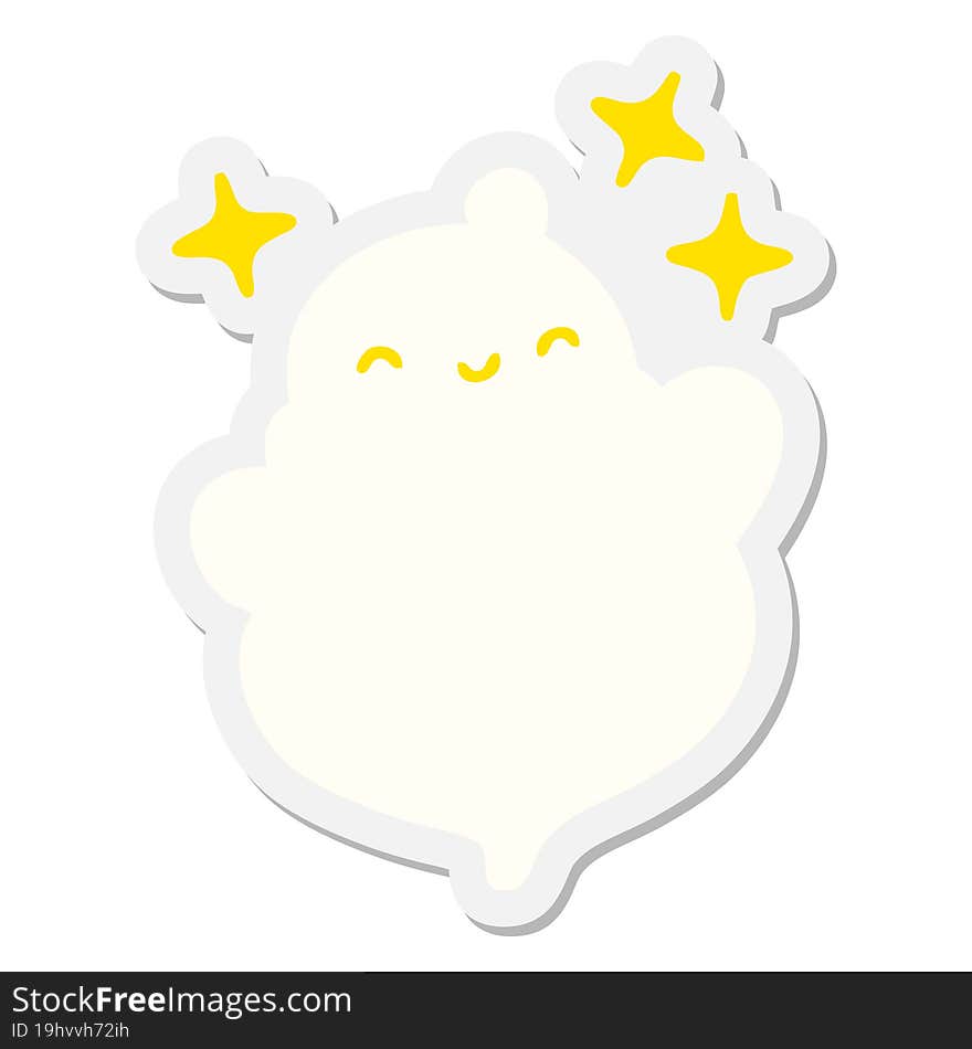 Cute Halloween Ghost Sticker