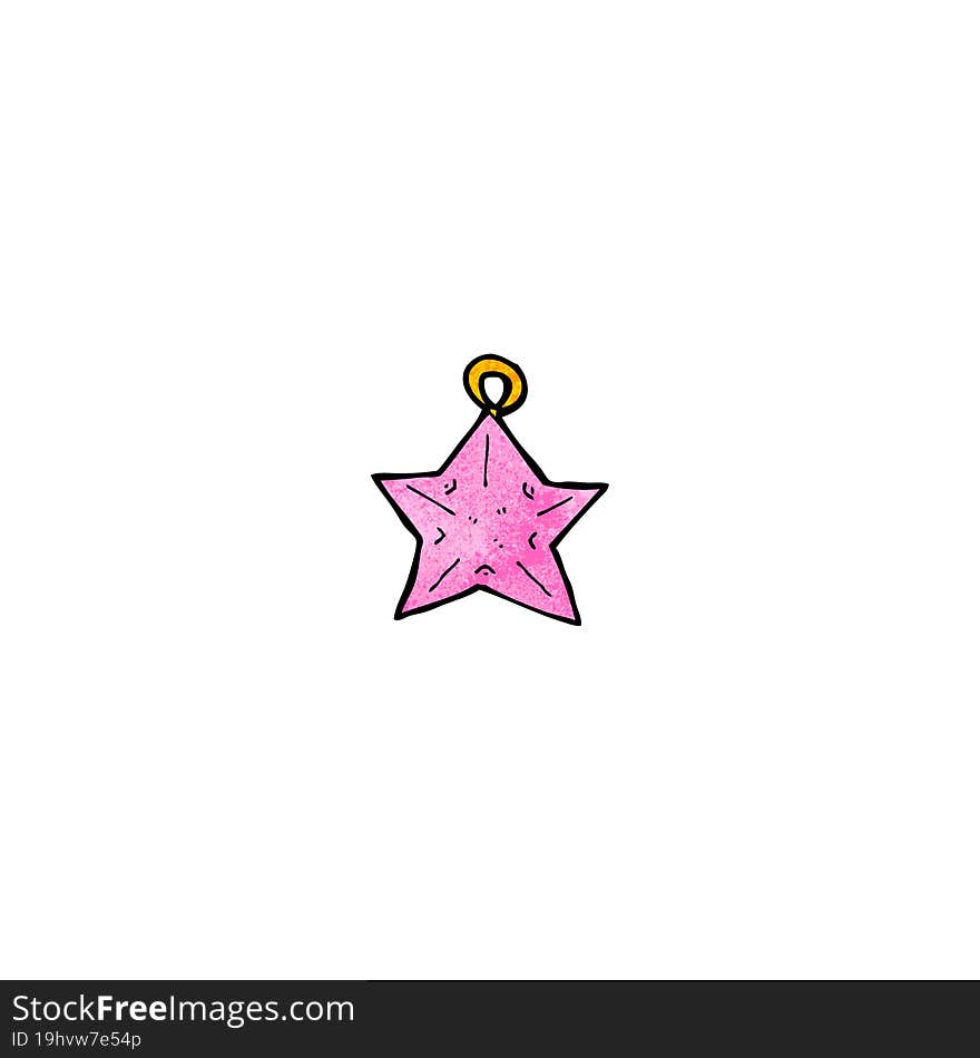 cartoon star decoration