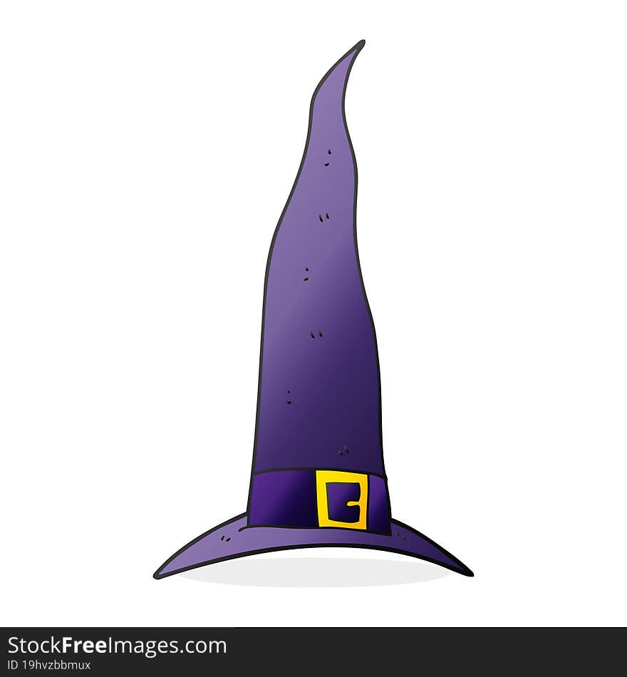 cartoon witch s hat