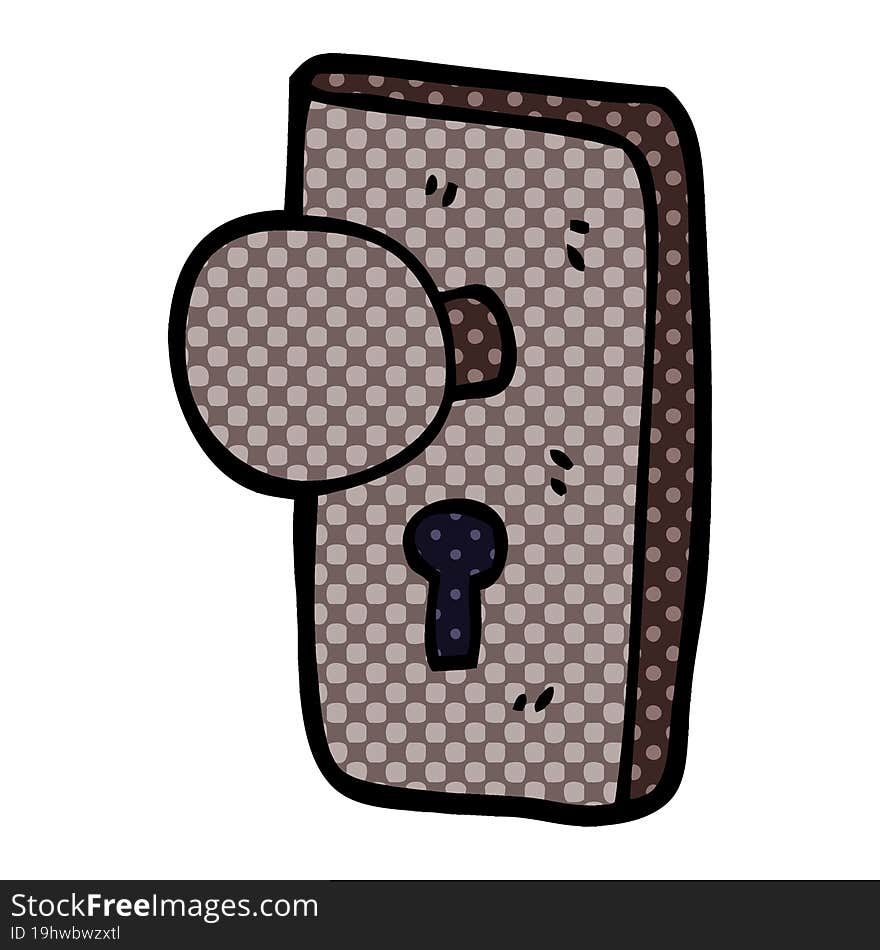 Cartoon Doodle Key Hole