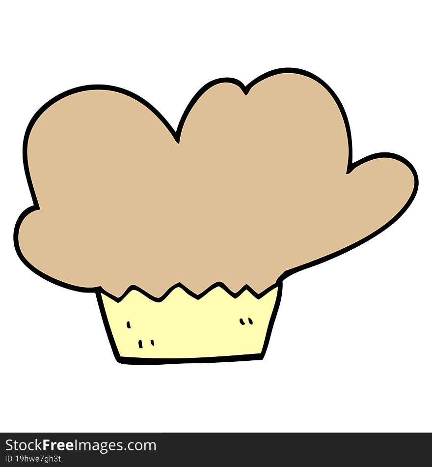 Cartoon Doodle Muffin