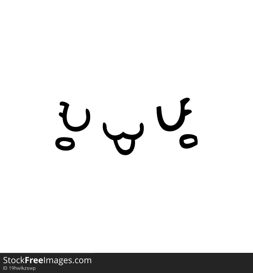 Cute Happy Cartoon Face