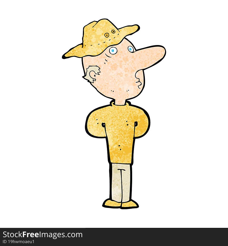 Cartoon Man In Hat