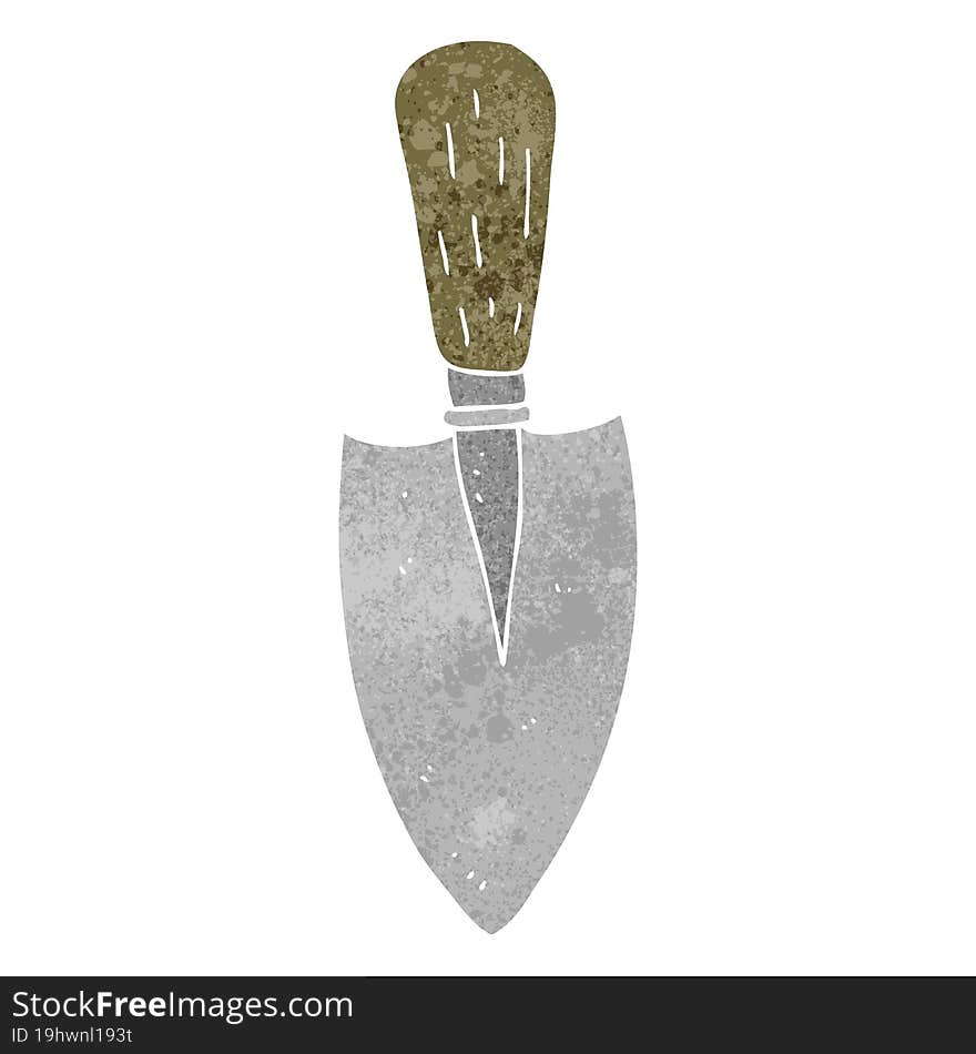 Retro Cartoon Garden Trowel