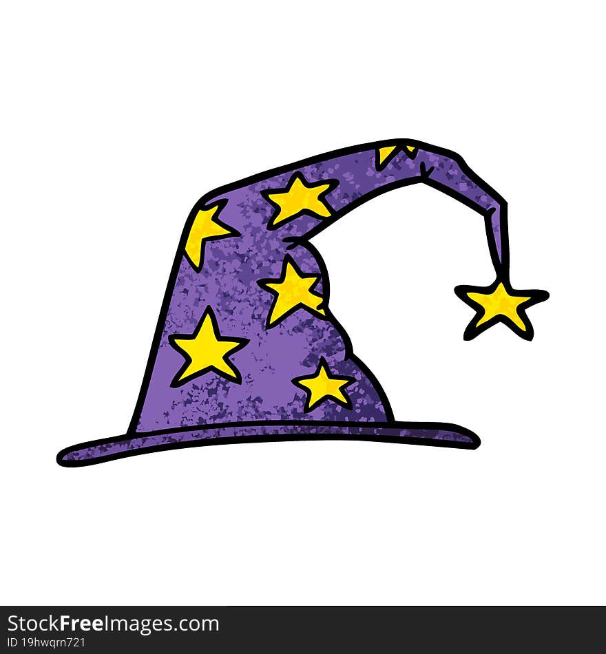 cartoon wizard hat. cartoon wizard hat