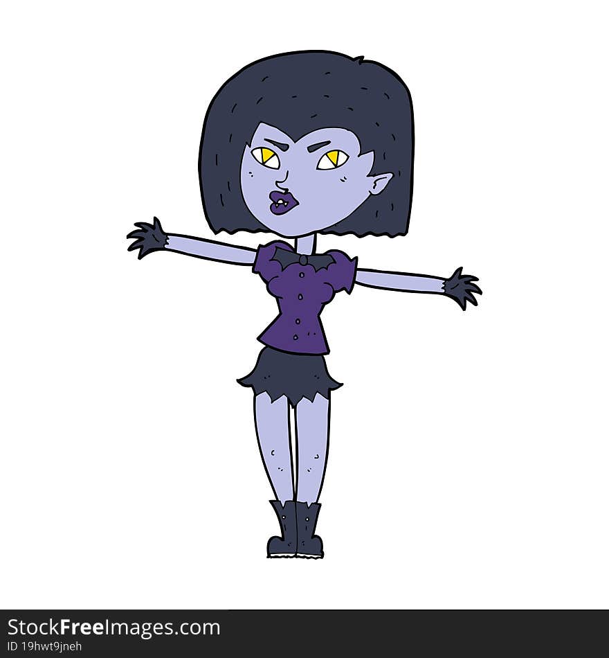 cartoon vampire girl