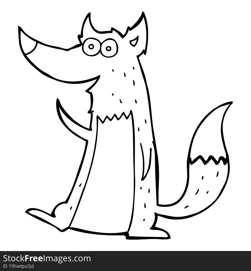 Cartoon Wolf