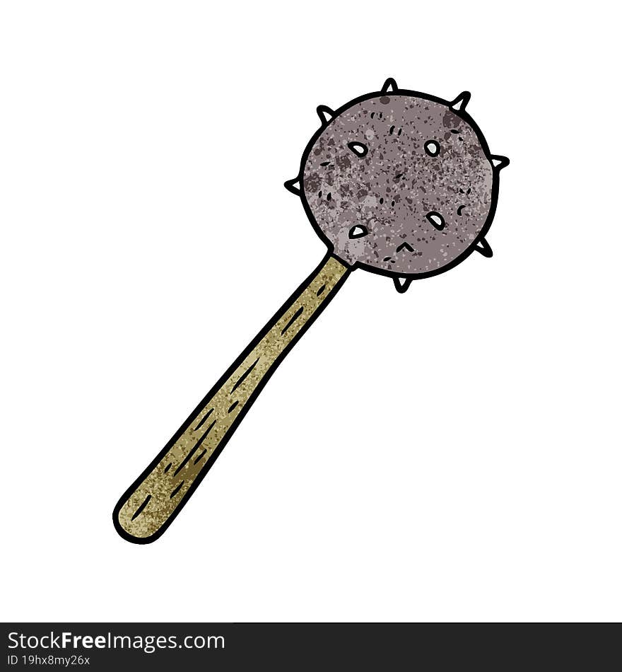 cartoon medieval mace weapon. cartoon medieval mace weapon