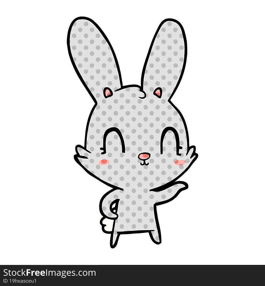 cute cartoon rabbit. cute cartoon rabbit