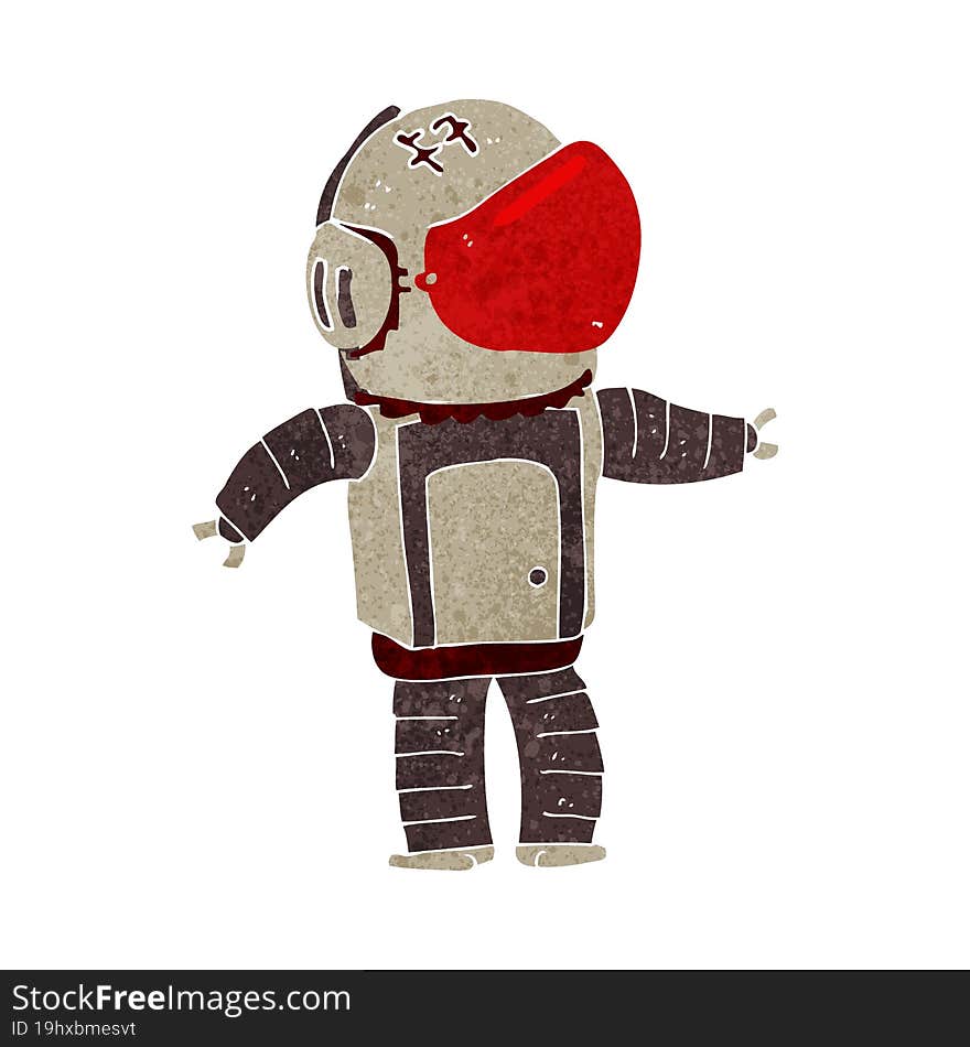 cartoon astronaut