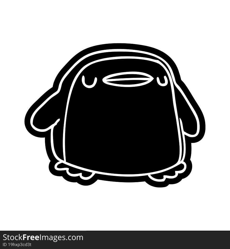 Cartoon Icon Kawaii Of A Cute Penguin