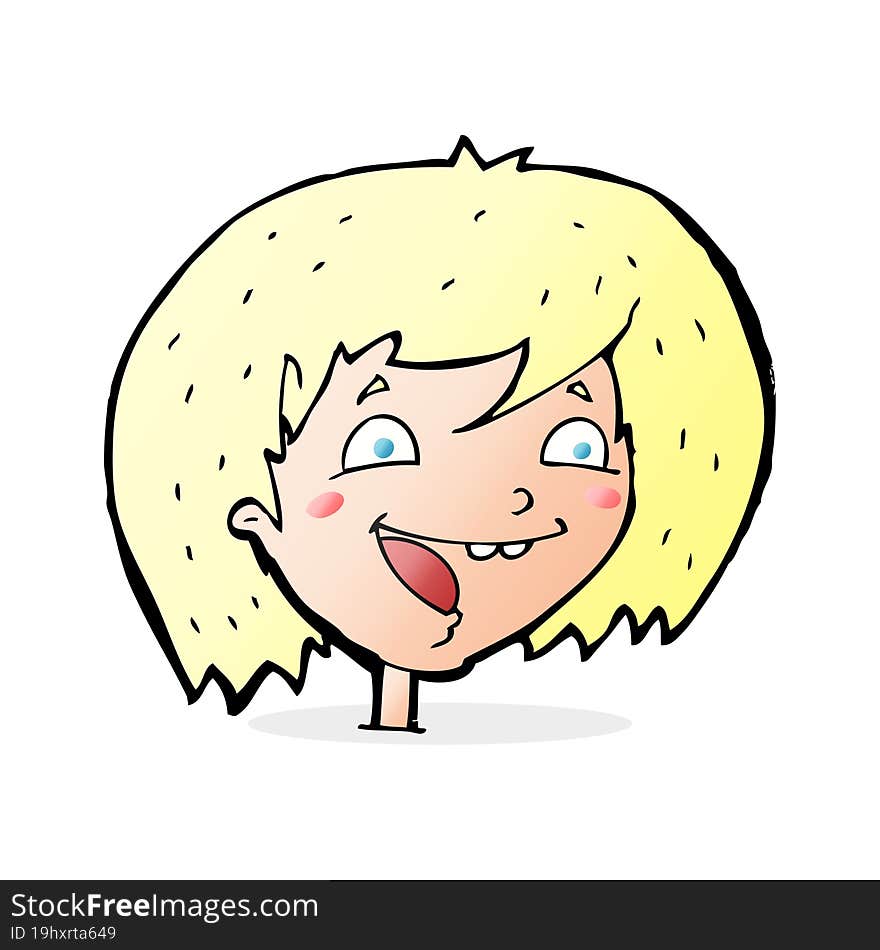 Cartoon Happy Girl