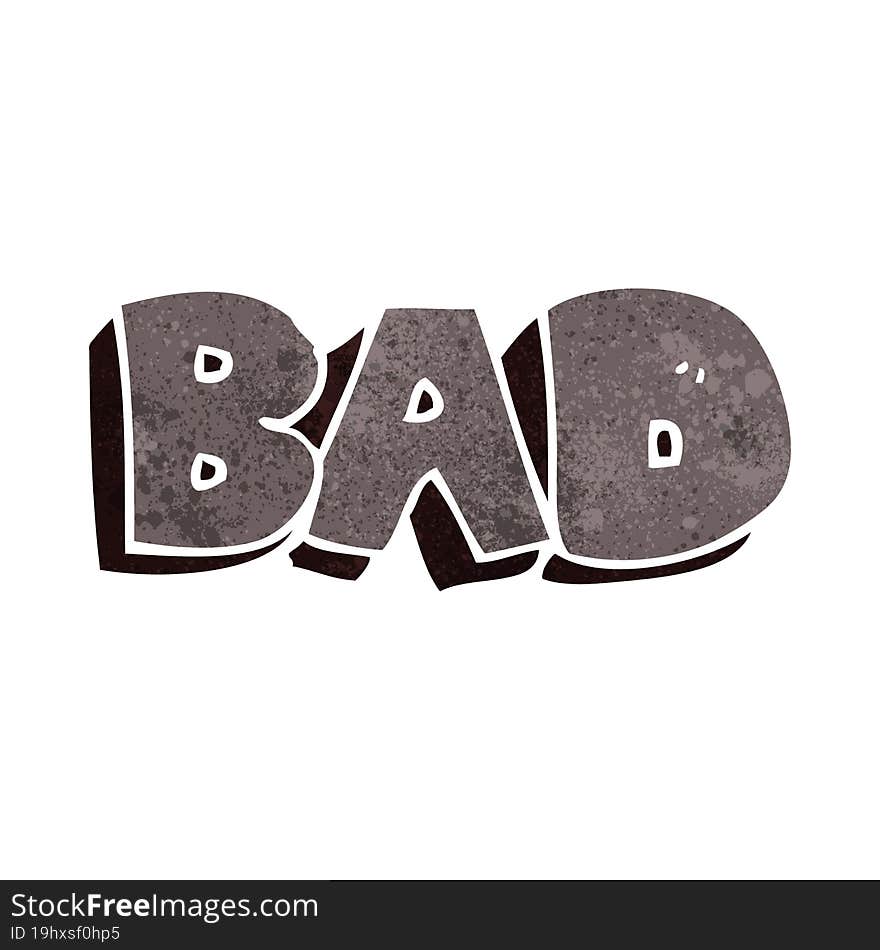 cartoon bad sign