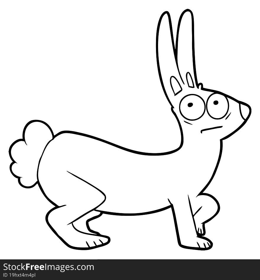 cartoon rabbit. cartoon rabbit