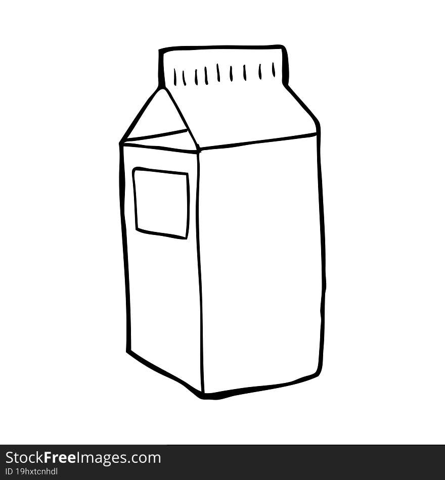 cartoon milk carton