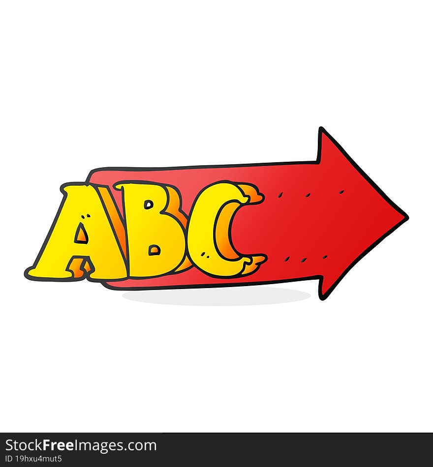 Cartoon ABC Symbol