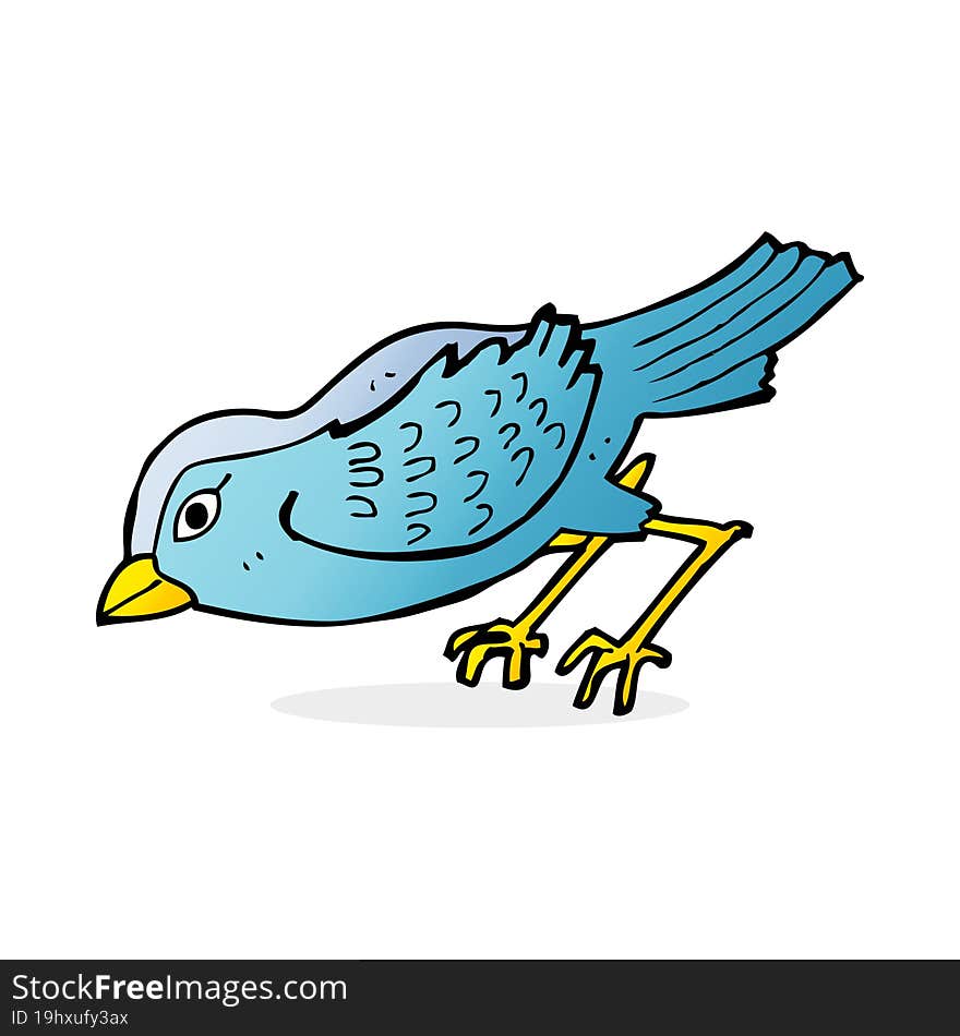 cartoon garden bird