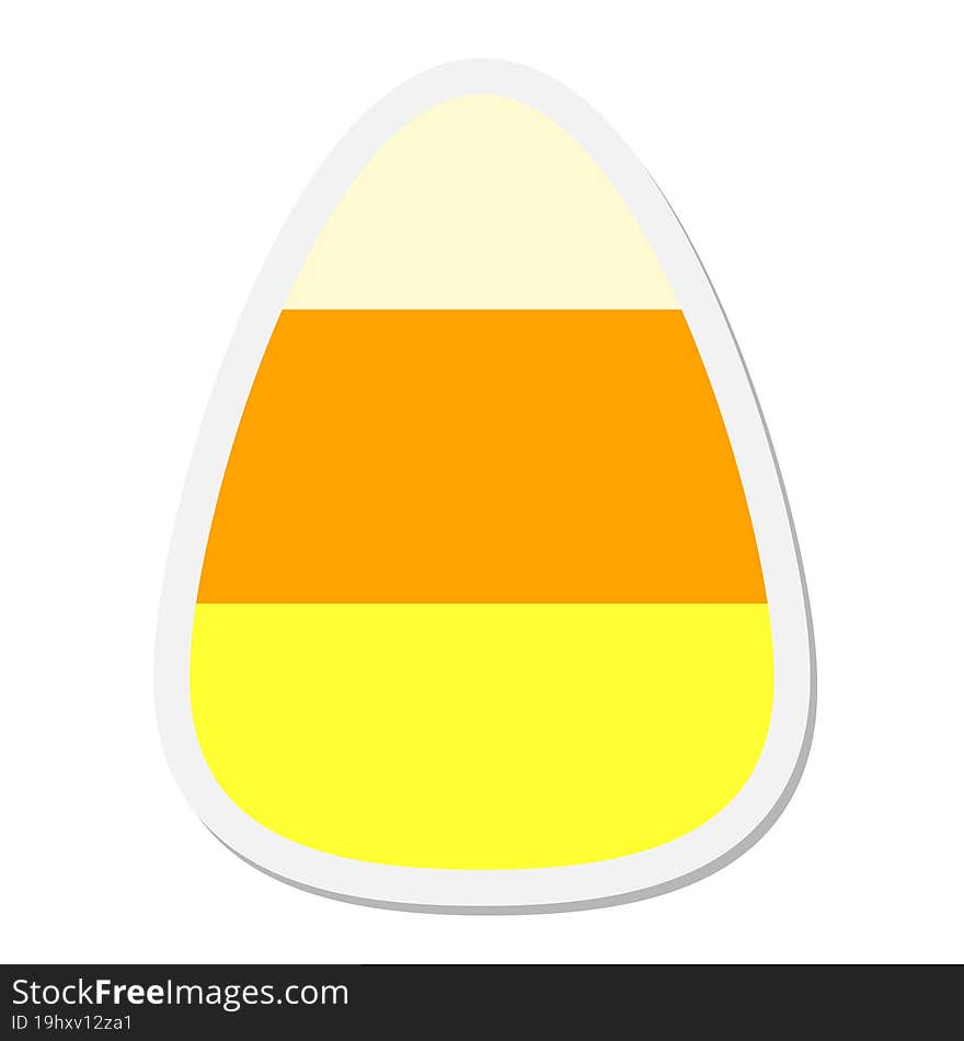 candy corn sticker