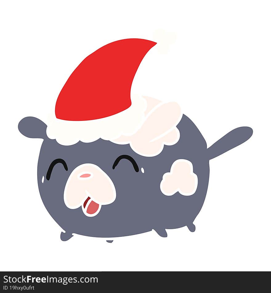 Christmas Cartoon Of Kawaii Dog