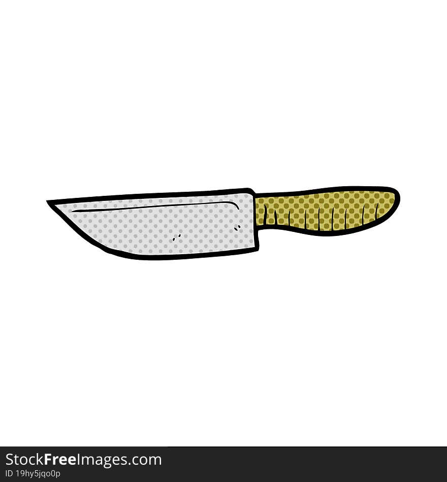 cartoon kitchen knife