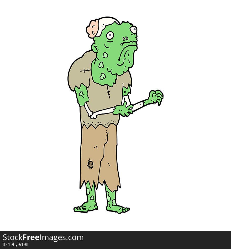 cartoon zombie