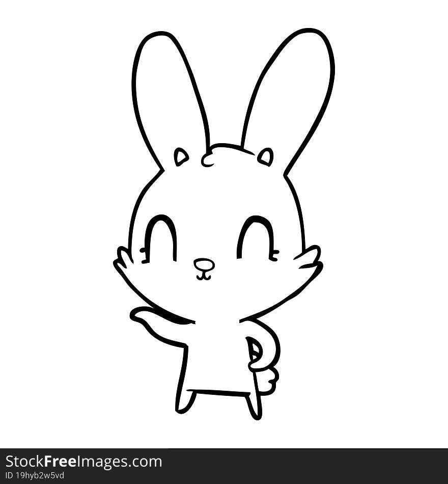 cute cartoon rabbit. cute cartoon rabbit