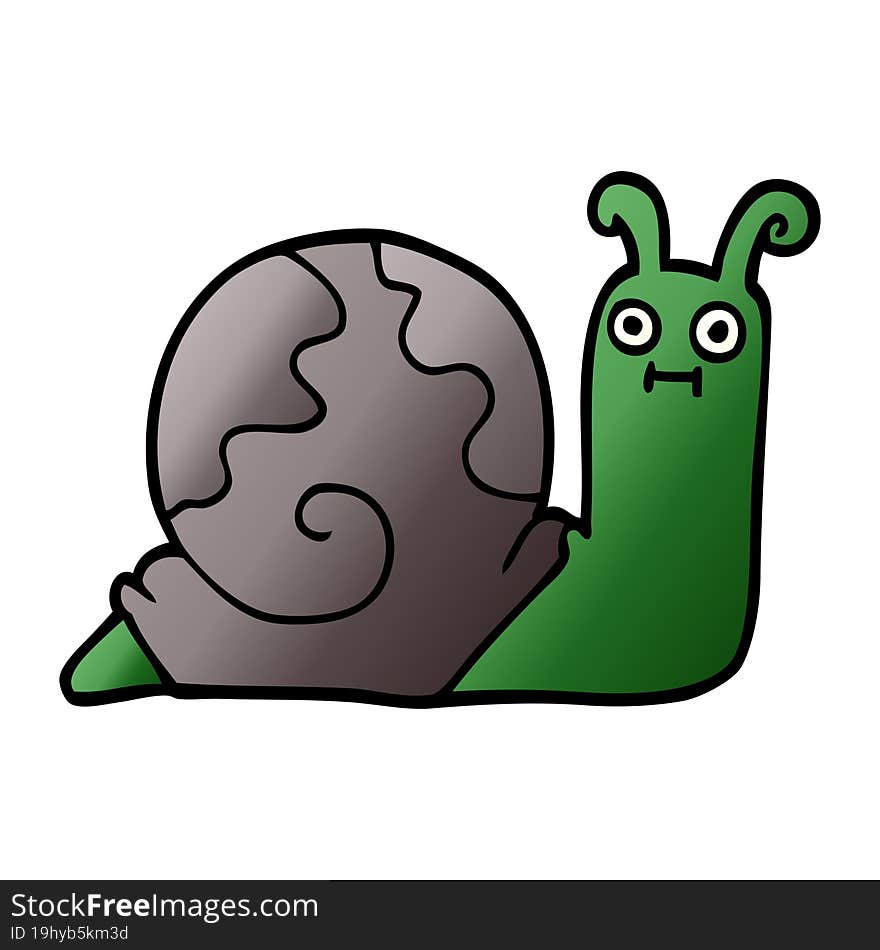 Cartoon Doodle Snail