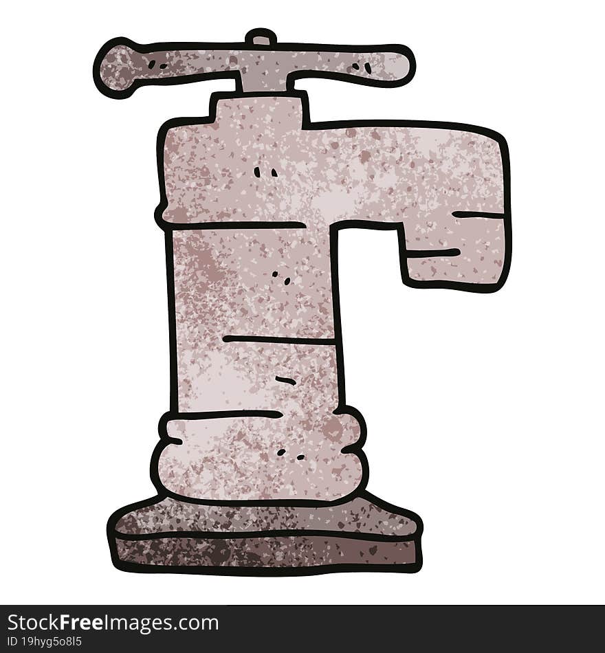 cartoon doodle faucet