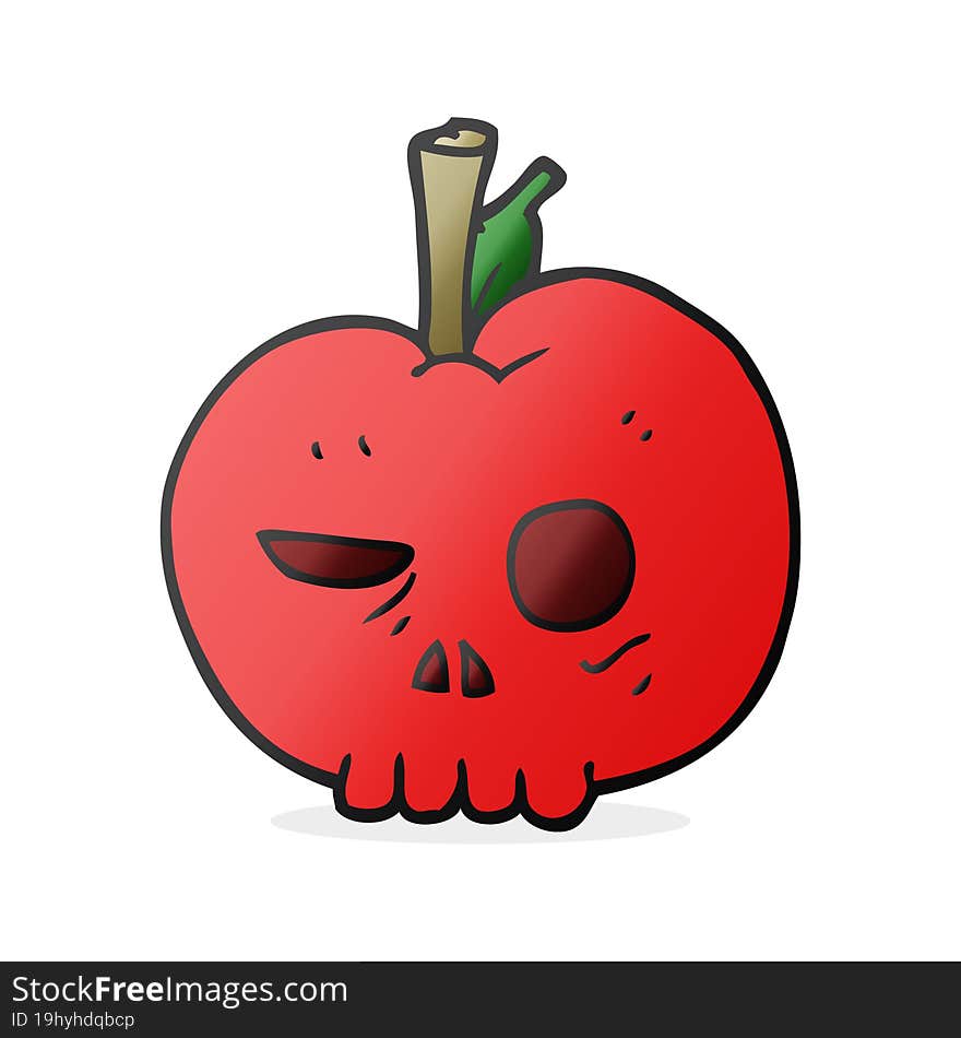 cartoon poison apple