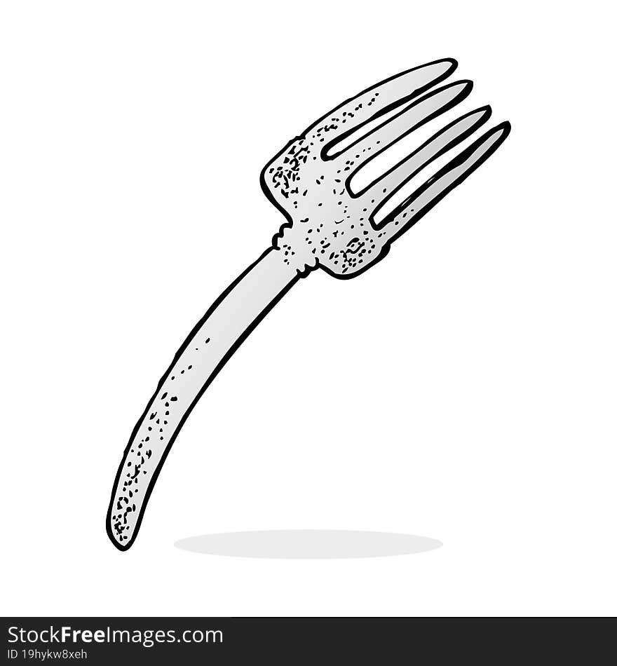 Cartoon Fork