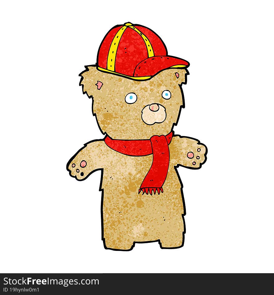 cartoon bear in hat