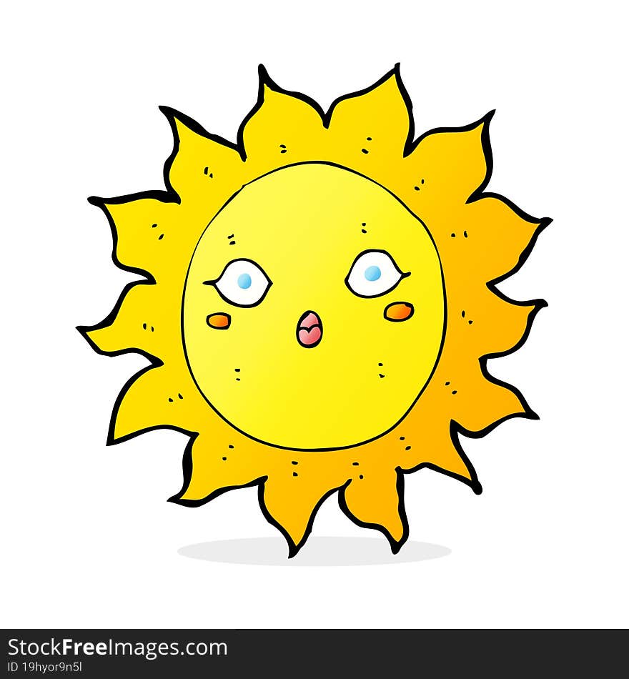 cartoon sun