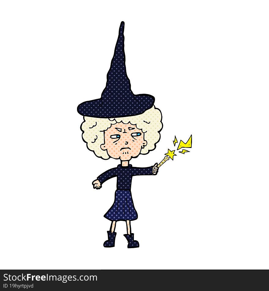 cartoon halloween witch