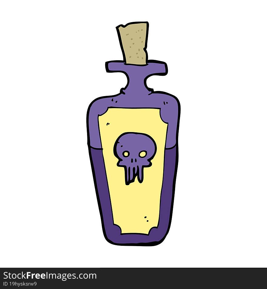 Cartoon Potion Bottle