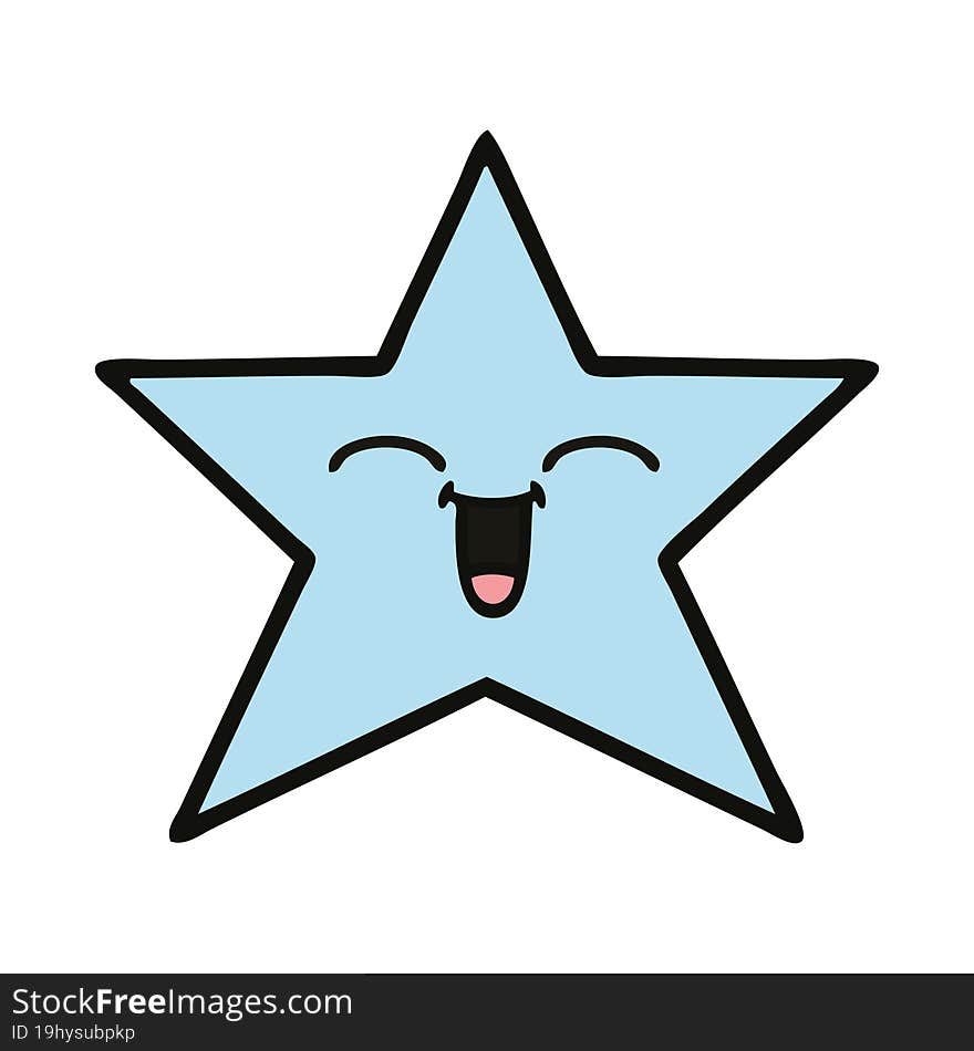 Cute Cartoon Star Fish