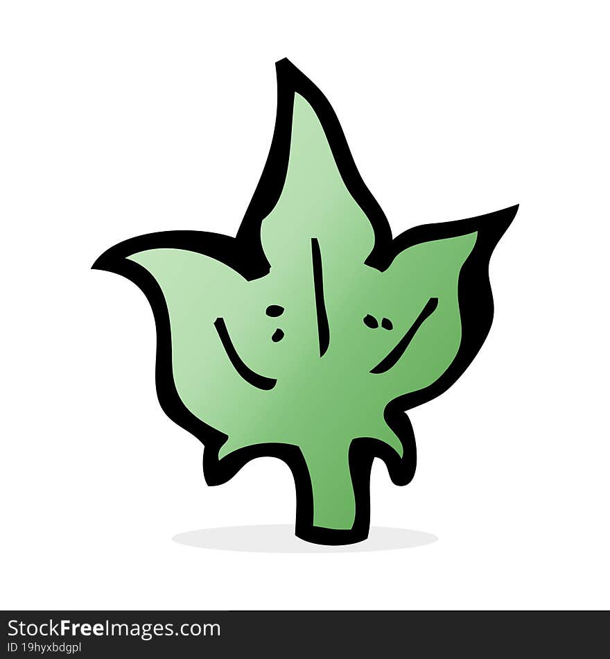 Cartoon Leaf Symbol