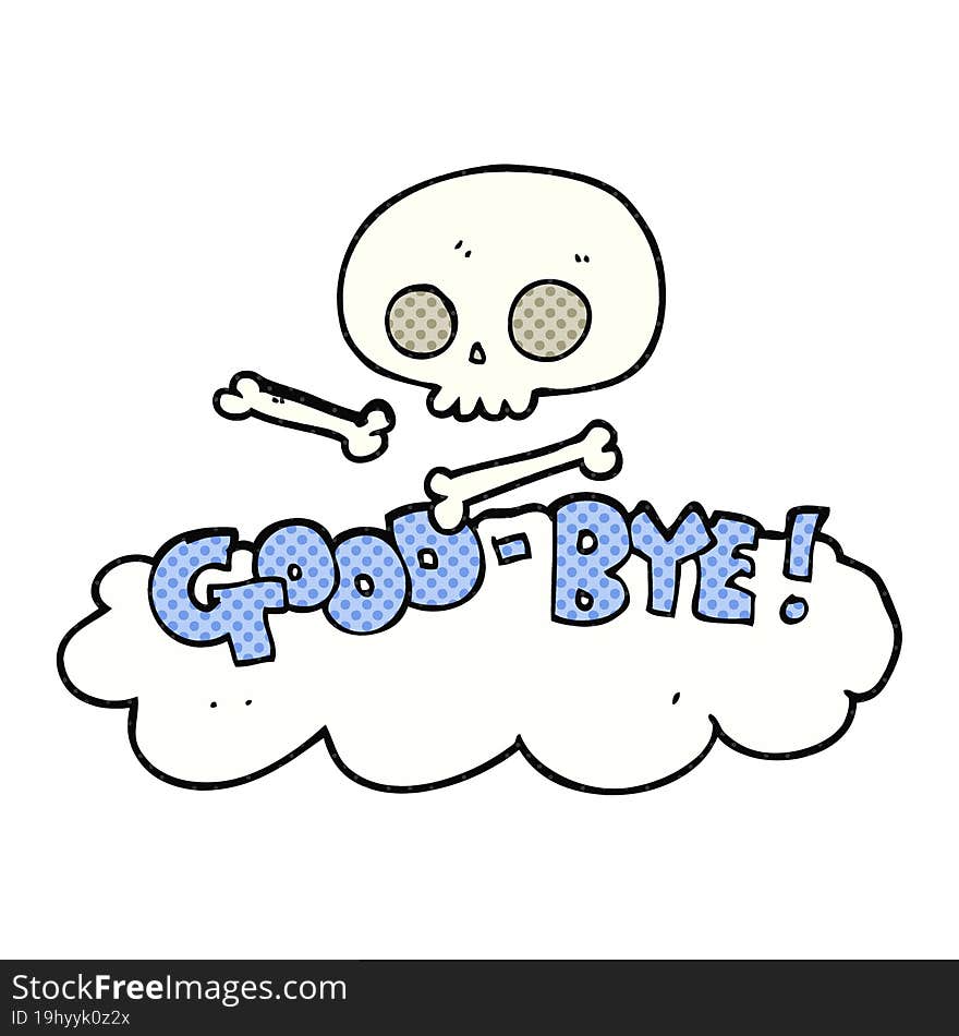 Cartoon Good-bye Symbol