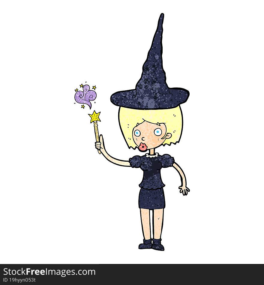 cartoon halloween witch