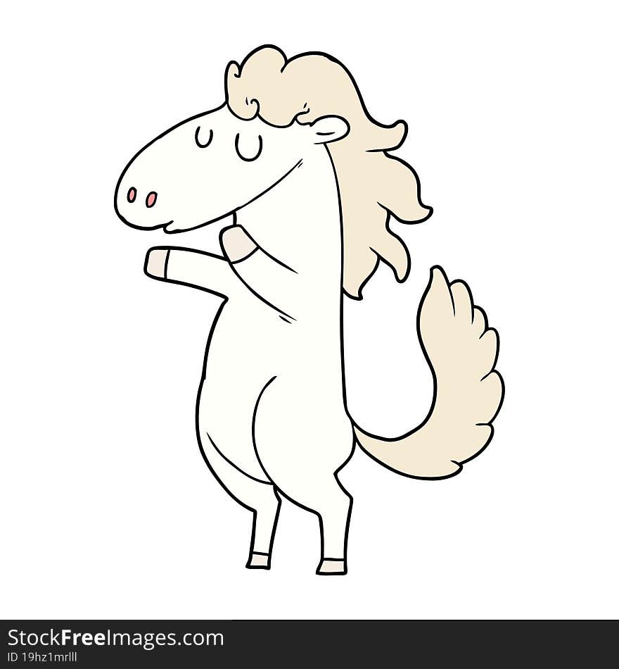 cartoon horse. cartoon horse