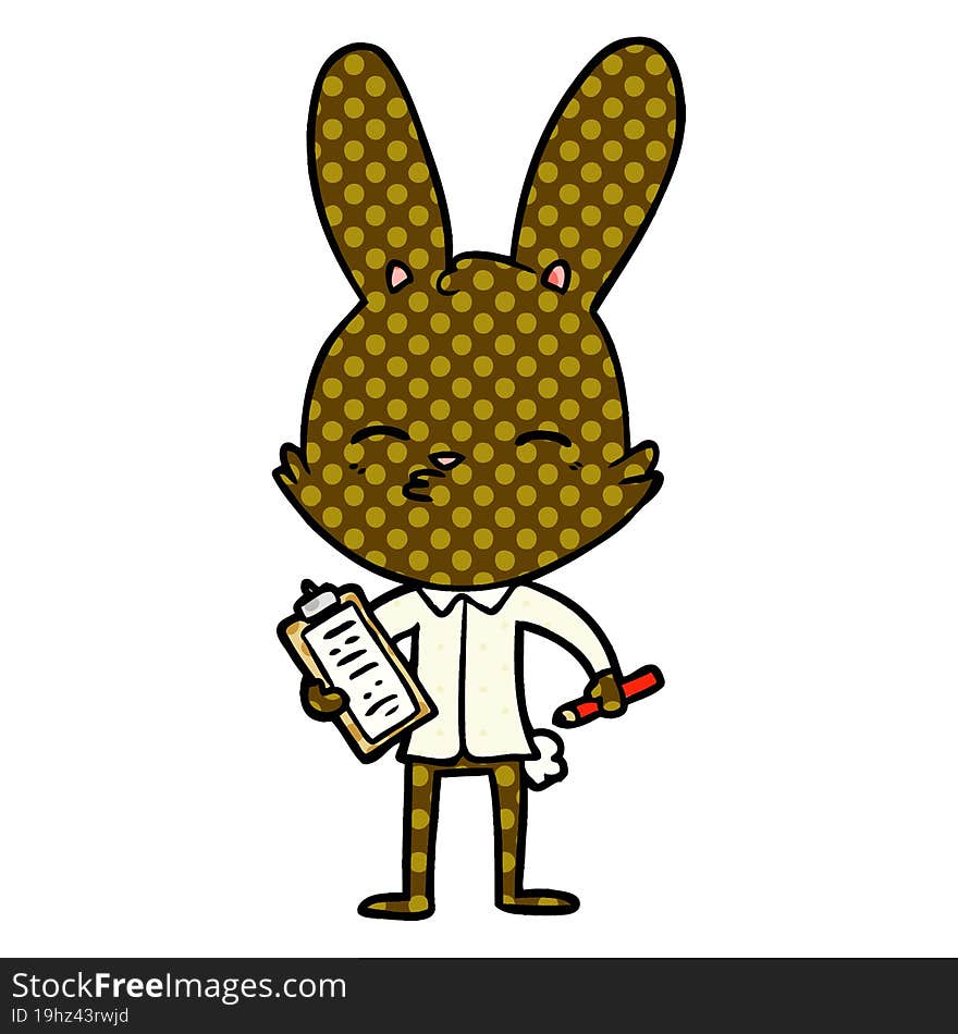 office bunny cartoon. office bunny cartoon