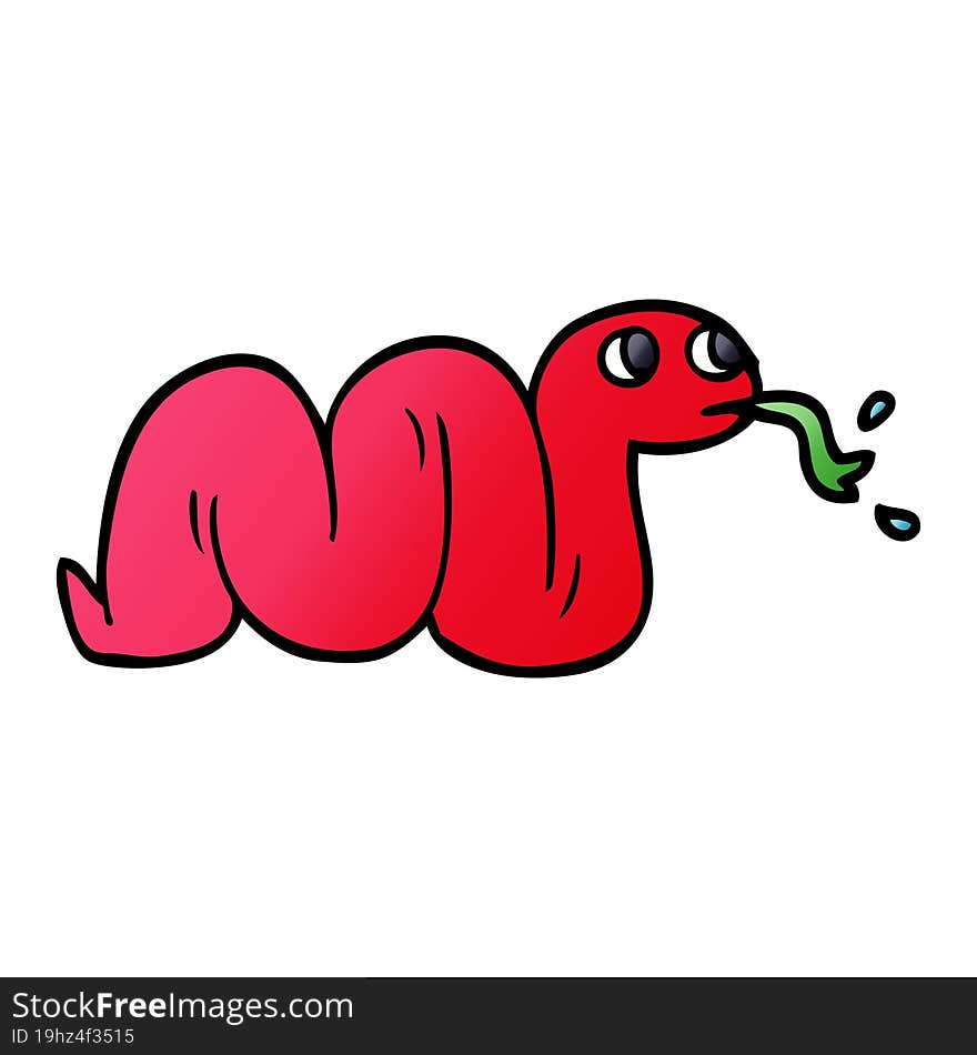 Cartoon Doodle Snake