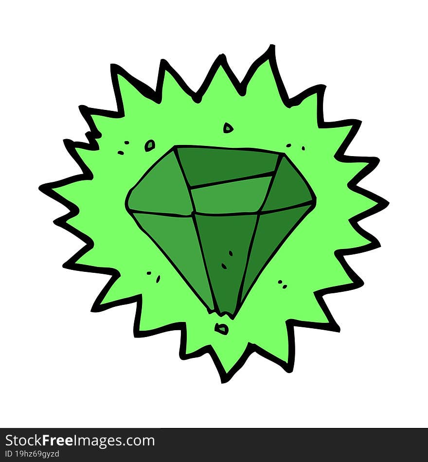 cartoon emerald
