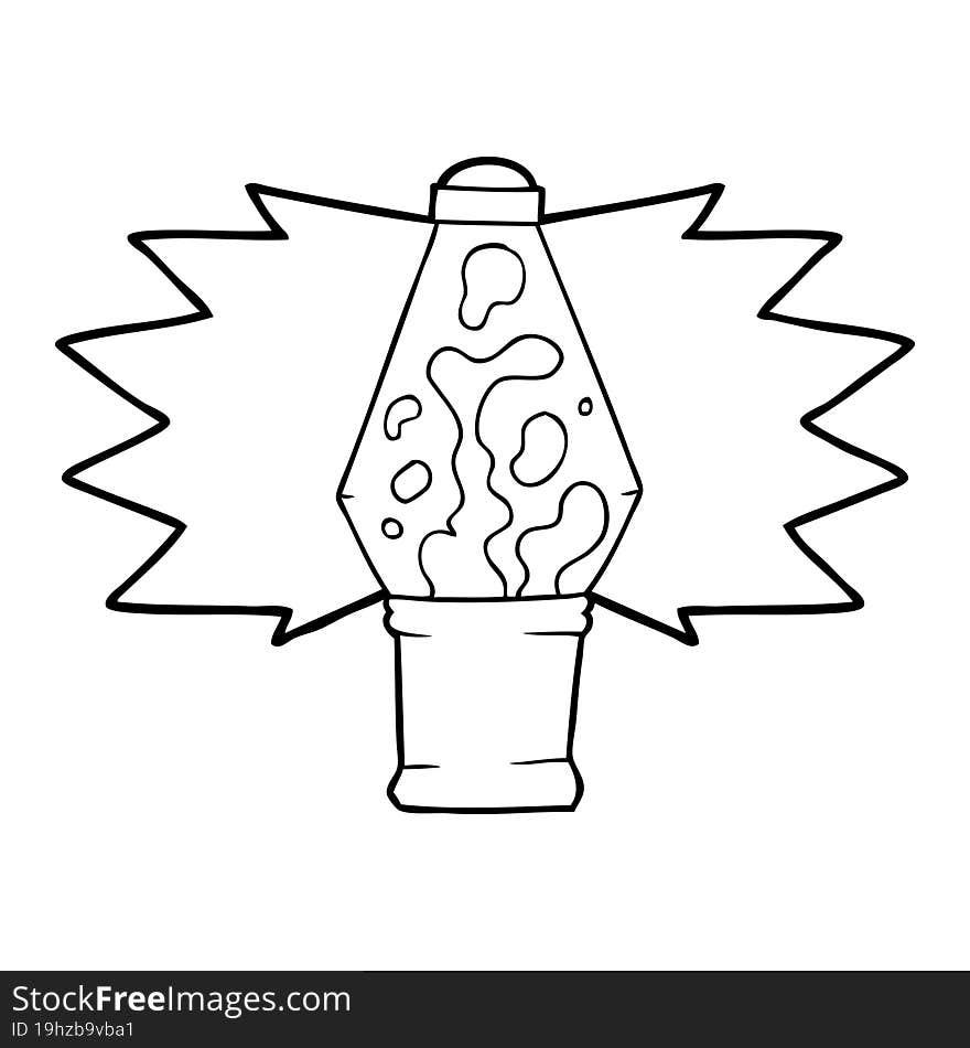 cartoon lava lamp. cartoon lava lamp