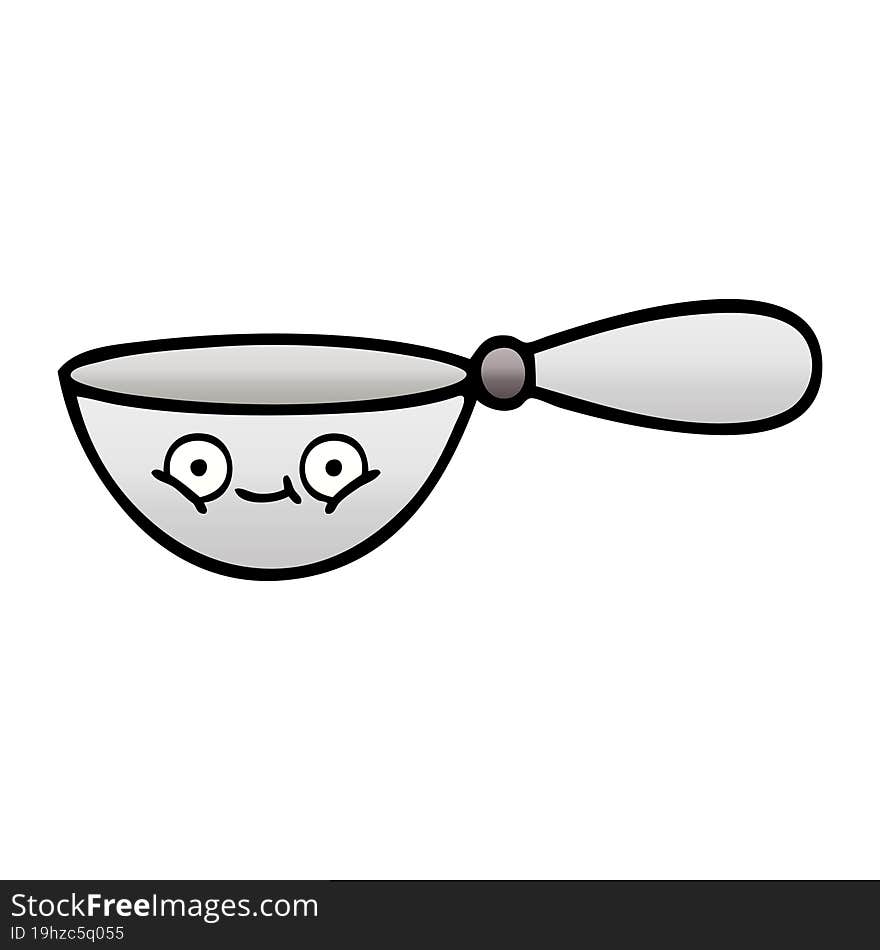 Gradient Shaded Cartoon Measuring Spoon