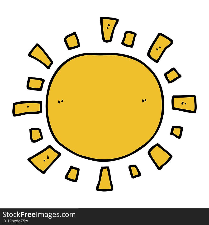 cartoon sun